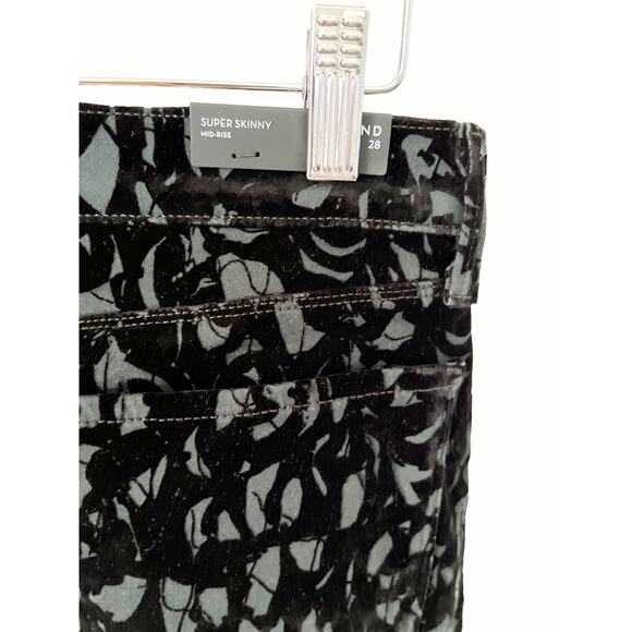 J BRAND Velvet Brocade High-Waist Skinny Dress Pants Size 28 - Picture 10 of 14